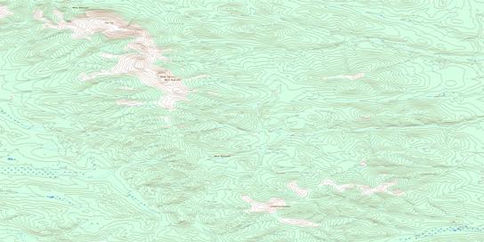 Coldspring Mountain Topo Map 115P03 at 1:50,000 scale - National Topographic System of Canada (NTS) - Toporama map