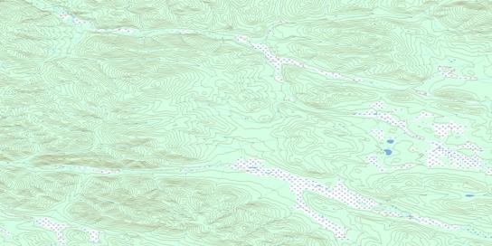 Grand Valley Creek Topo Map 115P04 at 1:50,000 scale - National Topographic System of Canada (NTS) - Toporama map
