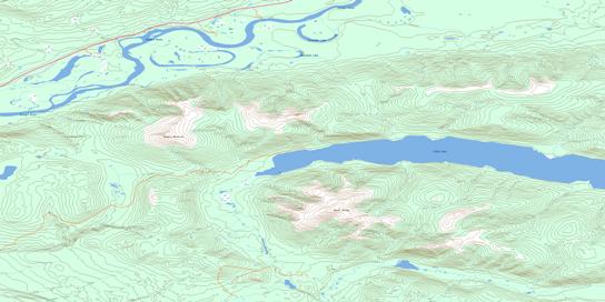 Ethel Lake Topographic map 115P08 at 1:50,000 Scale