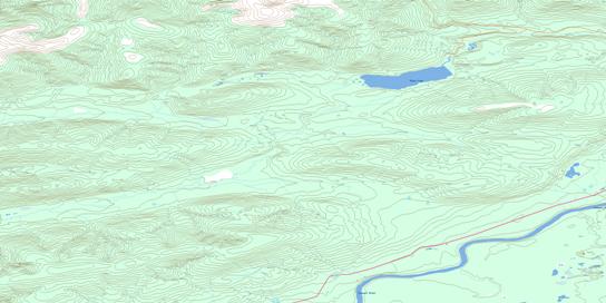 Minto Lake Topographic map 115P09 at 1:50,000 Scale