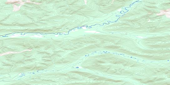 Moose Creek Topo Map 115P10 at 1:50,000 scale - National Topographic System of Canada (NTS) - Toporama map
