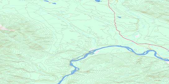 Gravel Creek Topo Map 115P12 at 1:50,000 scale - National Topographic System of Canada (NTS) - Toporama map