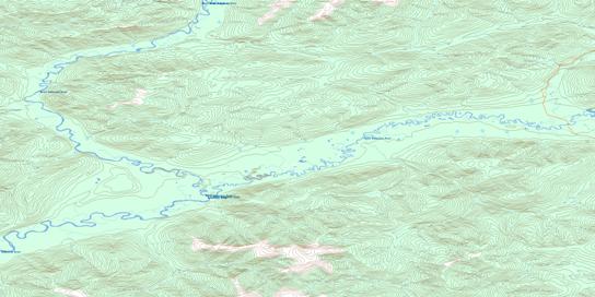 Seattle Creek Topo Map 115P16 at 1:50,000 scale - National Topographic System of Canada (NTS) - Toporama map