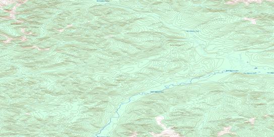 North Mcquesten River Topographic map 116A01 at 1:50,000 Scale