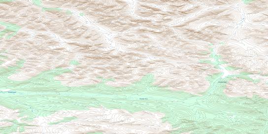Larsen Creek Topo Map 116A02 at 1:50,000 scale - National Topographic System of Canada (NTS) - Toporama map
