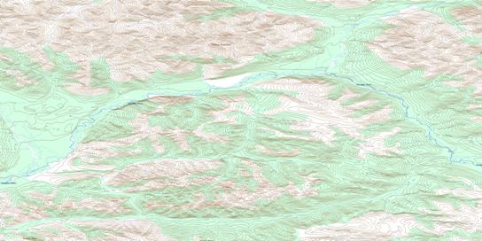Clum Creek Topo Map 116A03 at 1:50,000 scale - National Topographic System of Canada (NTS) - Toporama map