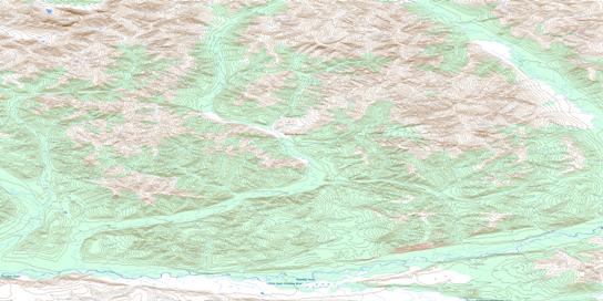 Aussie Creek Topo Map 116A04 at 1:50,000 scale - National Topographic System of Canada (NTS) - Toporama map
