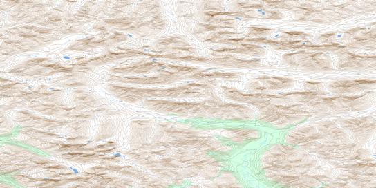 Hamilton Creek Topo Map 116A05 at 1:50,000 scale - National Topographic System of Canada (NTS) - Toporama map