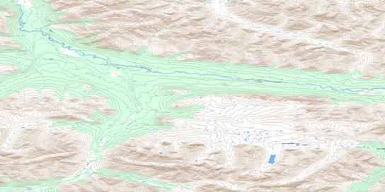 Davidson Pass Topo Map 116A07 at 1:50,000 scale - National Topographic System of Canada (NTS) - Toporama map
