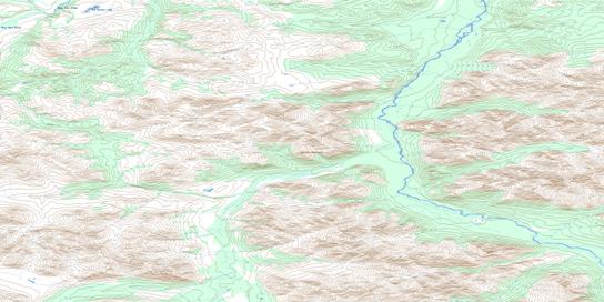 Two Beaver Lake Topographic map 116A11 at 1:50,000 Scale