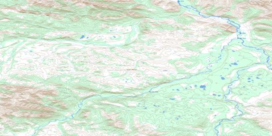 West Hart River Topo Map 116A14 at 1:50,000 scale - National Topographic System of Canada (NTS) - Toporama map