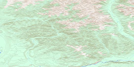 Lee Creek Topo Map 116B01 at 1:50,000 scale - National Topographic System of Canada (NTS) - Toporama map