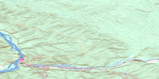 Dawson Topo Map 116B03 at 1:50,000 scale - National Topographic System of Canada (NTS) - Toporama map