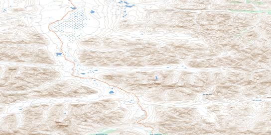 North Fork Pass Topographic map 116B09 at 1:50,000 Scale