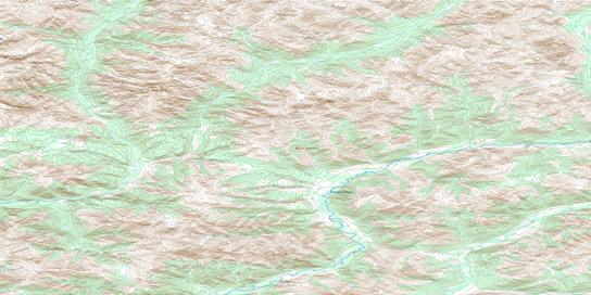 Mount Harper Topo Map 116B12 at 1:50,000 scale - National Topographic System of Canada (NTS) - Toporama map