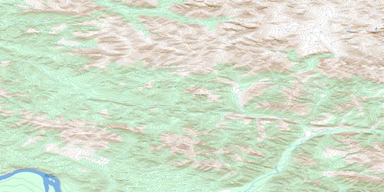 Shell Creek Topographic map 116C09 at 1:50,000 Scale