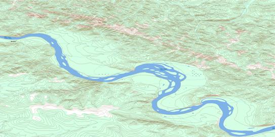Mount Gladman Topo Map 116C10 at 1:50,000 scale - National Topographic System of Canada (NTS) - Toporama map