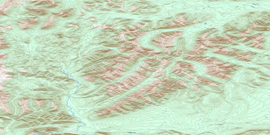 Mount Klotz Topo Map 116F08 at 1:50,000 scale - National Topographic System of Canada (NTS) - Toporama map