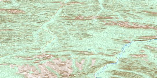 Engineer Creek Topographic map 116G01 at 1:50,000 Scale
