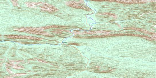 Mount Jeckell Topo Map 116G08 at 1:50,000 scale - National Topographic System of Canada (NTS) - Toporama map