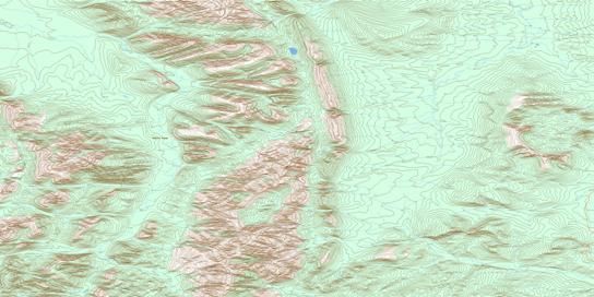 Mount Cluett Topo Map 116G10 at 1:50,000 scale - National Topographic System of Canada (NTS) - Toporama map