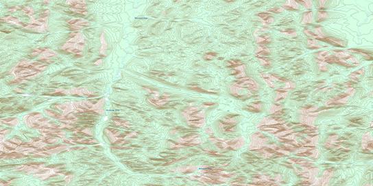 Mount Brimston Topo Map 116G11 at 1:50,000 scale - National Topographic System of Canada (NTS) - Toporama map