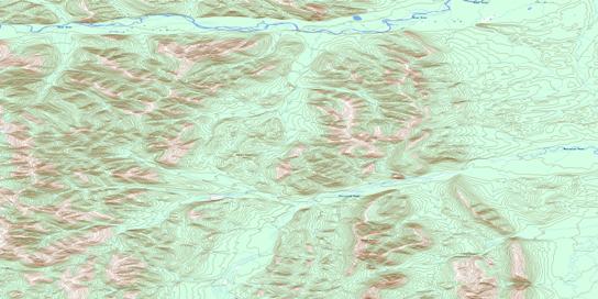 Mount Fowlie Topo Map 116G14 at 1:50,000 scale - National Topographic System of Canada (NTS) - Toporama map