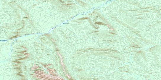 Mount Huley Topo Map 116G15 at 1:50,000 scale - National Topographic System of Canada (NTS) - Toporama map