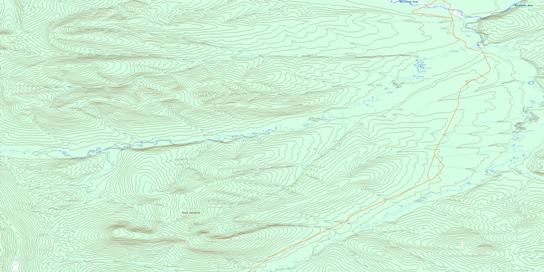 Mount Harbottle Topo Map 116G16 at 1:50,000 scale - National Topographic System of Canada (NTS) - Toporama map