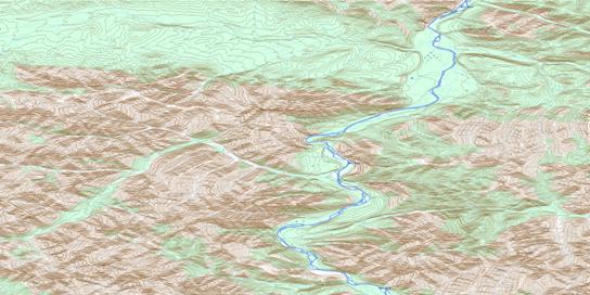 Mount Kinney Topo Map 116H03 at 1:50,000 scale - National Topographic System of Canada (NTS) - Toporama map