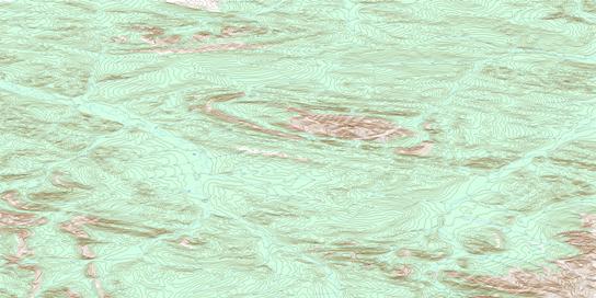 Mount Turner Topo Map 116H08 at 1:50,000 scale - National Topographic System of Canada (NTS) - Toporama map