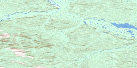 Hungry Lake Topographic map 116H09 at 1:50,000 Scale