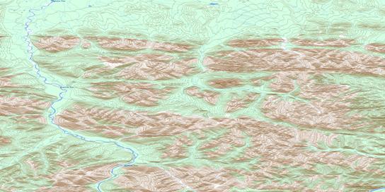 Mount Carter Topo Map 116H11 at 1:50,000 scale - National Topographic System of Canada (NTS) - Toporama map
