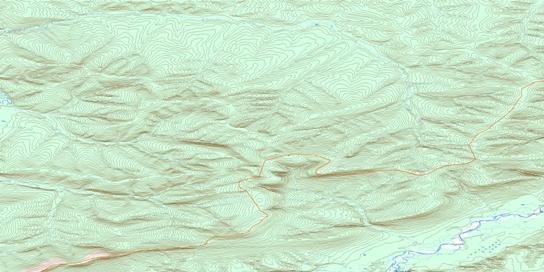 Scriver Creek Topographic map 116H13 at 1:50,000 Scale
