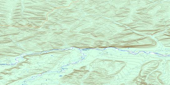 Enterprise Creek Topo Map 116H14 at 1:50,000 scale - National Topographic System of Canada (NTS) - Toporama map