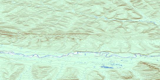 Pothole Lake Topographic map 116H15 at 1:50,000 Scale