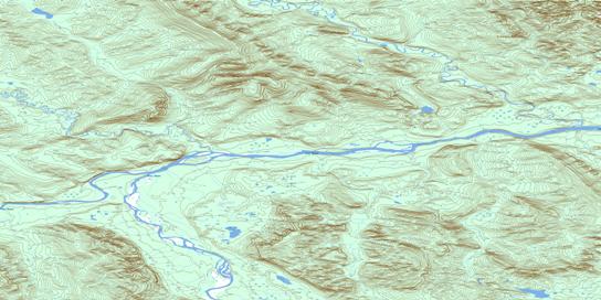 Canyon Creek Topographic map 116H16 at 1:50,000 Scale