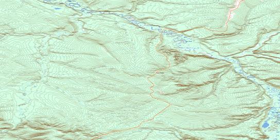 Corbett Hill Topo Map 116I07 at 1:50,000 scale - National Topographic System of Canada (NTS) - Toporama map