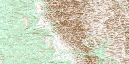 Mount Hare Topographic map 116I09 at 1:50,000 Scale