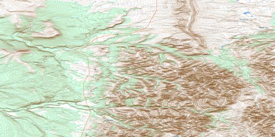 Mount Cronin Topo Map 116I16 at 1:50,000 scale - National Topographic System of Canada (NTS) - Toporama map