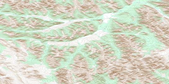 Mount Burgess Topo Map 116J04 at 1:50,000 scale - National Topographic System of Canada (NTS) - Toporama map