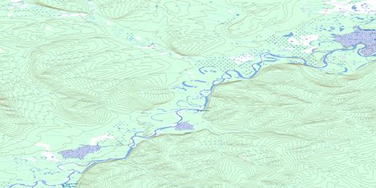 Rube Creek Topographic map 116J09 at 1:50,000 Scale
