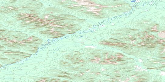 Mount Rover Topographic map 116K10 at 1:50,000 Scale