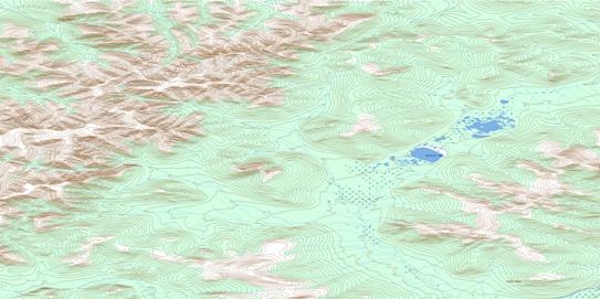 Bluefish Lake Topographic map 116K15 at 1:50,000 Scale