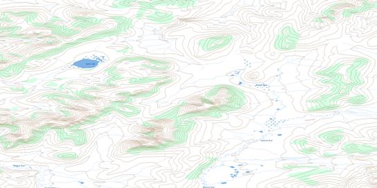 Useful Lake Topo Map 116N01 at 1:50,000 scale - National Topographic System of Canada (NTS) - Toporama map