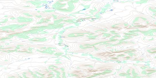 Bluefish River Topo Map 116N02 at 1:50,000 scale - National Topographic System of Canada (NTS) - Toporama map