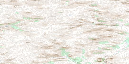 Caribou Bar Creek Topographic map 116N10 at 1:50,000 Scale