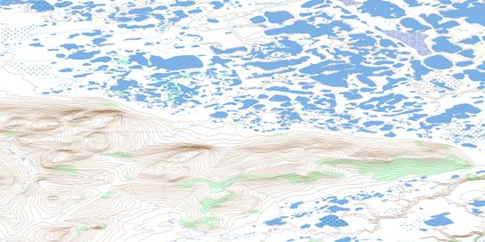 Schaeffer Creek Topo Map 116N16 at 1:50,000 scale - National Topographic System of Canada (NTS) - Toporama map