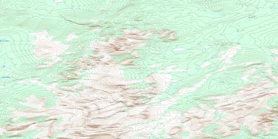 Ahvee Mountain Topo Map 116O04 at 1:50,000 scale - National Topographic System of Canada (NTS) - Toporama map