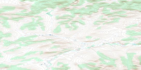Choho Hill Topo Map 116O07 at 1:50,000 scale - National Topographic System of Canada (NTS) - Toporama map